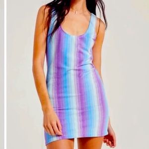 ECOTE BODYCON Tank Dress- URBAN OUTFITTERS TUNIC STRIPED BODYCON MINI DRESS
